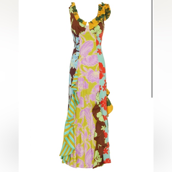 Alemais Poppy Spliced Midi Dress